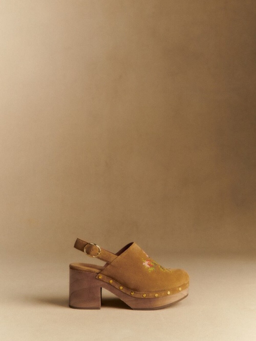 Sezane x Baziszt Doreen Mules in Beige Embroidery size 39 - Picture 3 of 14